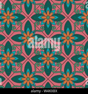 Islamische bunte Muster für Kachel Design Vector Stock Vektor