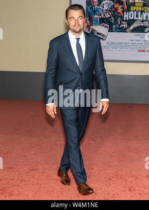 Los Angeles, CA - 22. Juli 2019: Leonardo DiCaprio nimmt an den Los Angeles Premiere von "Once Upon a Time in Hollywood" bei TCL Chinese Theatre statt Stockfoto