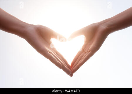 Heart-shaped Gesten Stockfoto