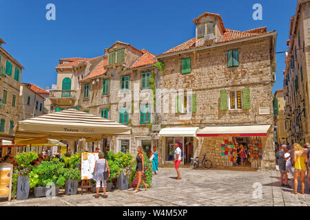 Brace Radic Square, Altstadt von Split, Kroatien. Stockfoto