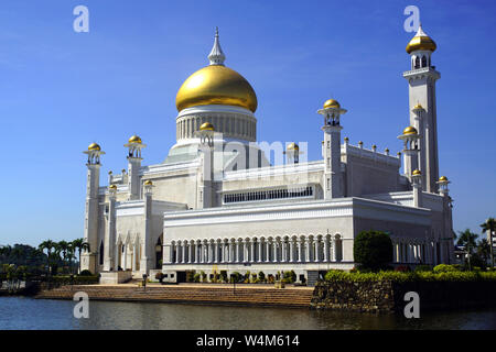 Omar Ali Saifuddien Moschee in Bandar Seri Begawan, Brunei Darussalam Stockfoto