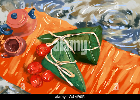 Dragon Boat Festival ist Tzung 1176 Stockfoto