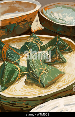 Dragon Boat Festival ist Tzung 1176 Stockfoto
