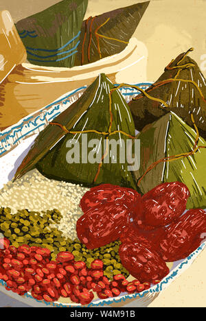 Dragon Boat Festival ist Tzung 1176 Stockfoto