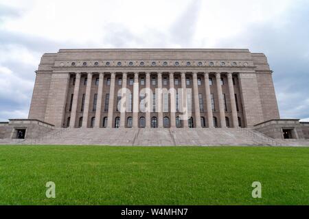 Finnland: Parliament House in Central Helsinki. Foto vom 5. Juni 2018. | Verwendung weltweit Stockfoto