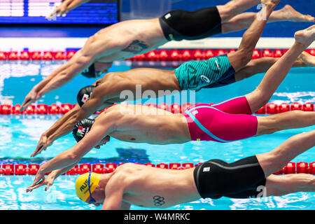 24. juli 2019 Gwangju, Südkorea 18. FINA World Aquatics Championships 24-07-2019: Zwemmen: WK 2019: Gwangju MIRESSI Alessandro ITA ITALIEN Gwangju Südkorea 24/07/2019 Schwimmen Männer 100m Freestyle 18. FINA World Aquatics Championships Nambu University Aquatics Centre Stockfoto