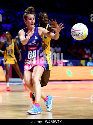 Schottlands Lynsey Gallagher in Aktion während der NETBALL WM-Spiel im M&S Bank Arena, Liverpool. Stockfoto