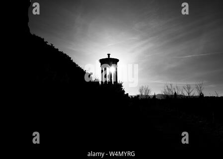 Schwarz und weiß der Architektur, Schottland Stockfoto