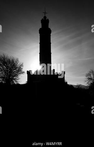 Schwarz und weiß der Architektur, Schottland Stockfoto