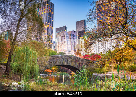 Central Park im Herbst in New York City. Stockfoto