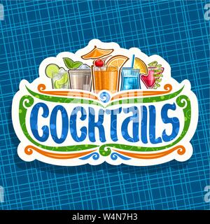 Vektor logo für Cocktails Stock Vektor