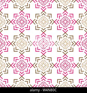Zusammenfassung nahtlose Hintergrund Design. Rosa ornamentale Textur Stil. Vector Illustration EPS 10. Stock Vektor