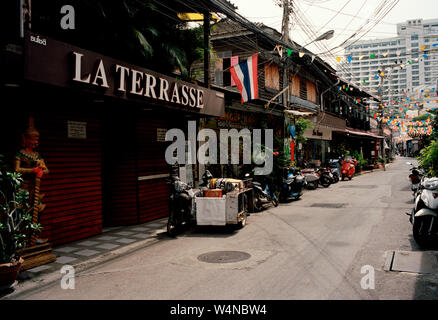 Fischrestaurants in Hua Hin in Thailand in Südostasien Fernost Stockfoto