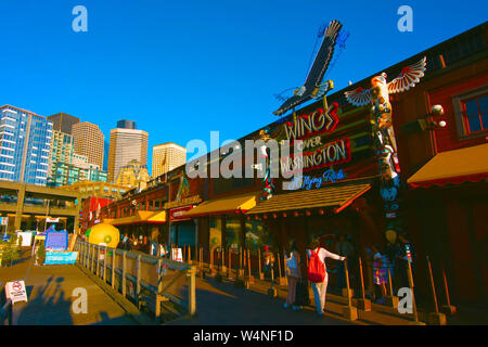 Seattle, Washington, USA (mai 10, 2019) Downtown Seattle, Seattle, Public Market, Seattle, Washington, USA Stockfoto