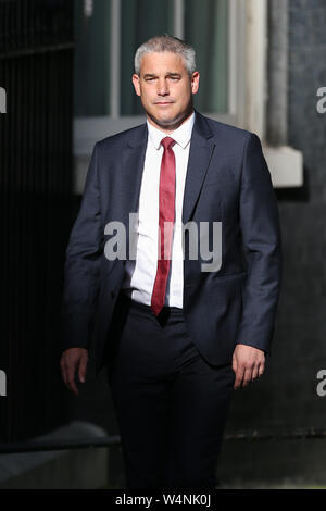 Stephen Barclay Ankommen für ein Treffen mit dem neuen Ministerpräsidenten Boris Johnson in der Downing Street, London. Stockfoto