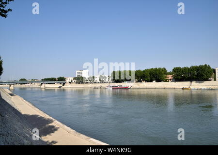 Die alte römische Stadt Arles in Südfrankreich, Provence Stockfoto
