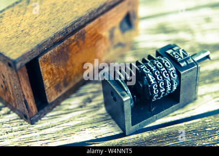 Offsetdruck teil - Zähler Stockfoto