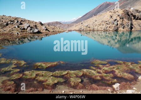 Emerald Lakes Tongariro Alpine Crossing Stockfoto