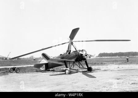 Pitcairn PAA-1 autogiro Experimental Aircraft im Langley Research Center, Hampton, Virginia, 1961. Mit freundlicher Genehmigung der Nationalen Luft- und Raumfahrtbehörde (NASA). () Stockfoto