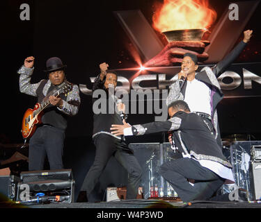 Die Jacksons - Jackson 5 - Gemeinsame Menschen Festival Stockfoto