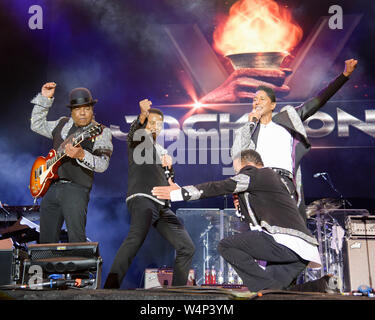 Die Jacksons - Jackson 5 - Gemeinsame Menschen Festival Stockfoto