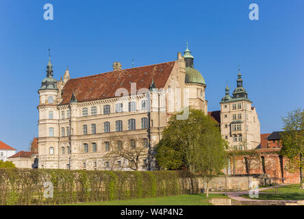 Das historische Schloss im Stil der Renaissance in Güstrow, Deutschland Stockfoto