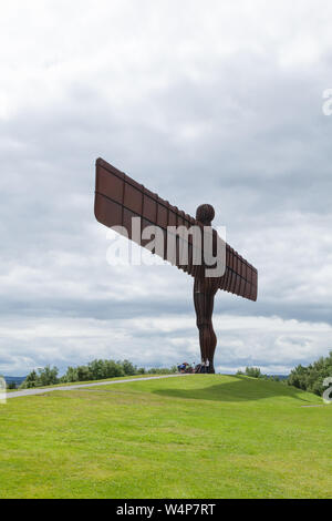 Engel des Nordens Skulptur Gateshead, Newcastle, England, Vereinigtes Königreich. Stockfoto