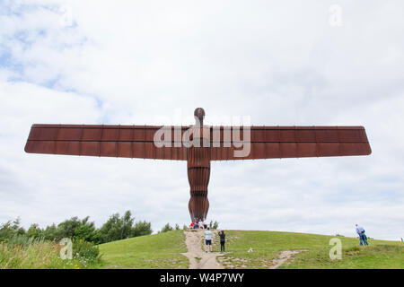 Engel des Nordens Skulptur Gateshead, Newcastle, England, Vereinigtes Königreich. Stockfoto