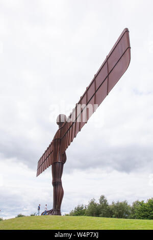 Engel des Nordens Skulptur Gateshead, Newcastle, England, Vereinigtes Königreich. Stockfoto