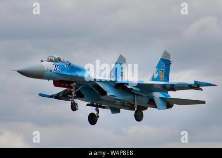 Ukrainische Flanker Landung Stockfoto