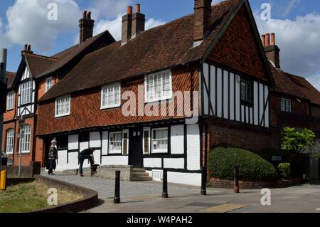 Reigate gemeinsame und der Altstadt. Stockfoto