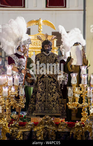 Schritt Christi der Bruderschaft von La Macarena, Karwoche in Sevilla Stockfoto