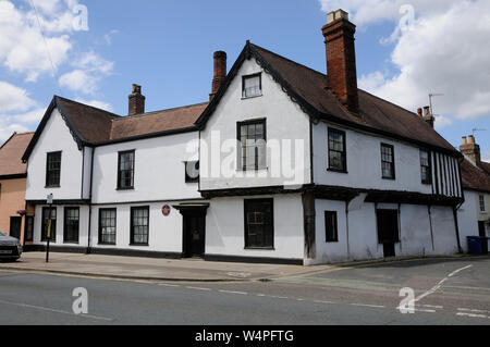 Altes Haus und Oak House, früher das Gymnasium, Eastgate Street, Bury St. Edmunds, Suffolk Stockfoto