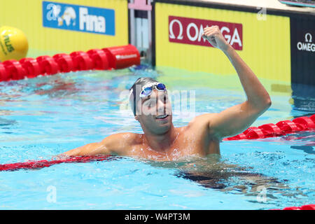 Gwangju, Südkorea. 24. Juli, 2019. Gregorio Paltrinieri (ITA) Schwimmen: 18 FINA Wm Gwangju 2019 Männer 800 m Freistil Finale bei Nambu Internationale Aquatics Center in Gwangju, Südkorea. Credit: YUTAKA/LBA SPORT/Alamy leben Nachrichten Stockfoto