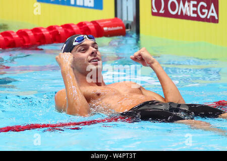 Gwangju, Südkorea. 24. Juli, 2019. Gregorio Paltrinieri (ITA) Schwimmen: 18 FINA Wm Gwangju 2019 Männer 800 m Freistil Finale bei Nambu Internationale Aquatics Center in Gwangju, Südkorea. Credit: YUTAKA/LBA SPORT/Alamy leben Nachrichten Stockfoto