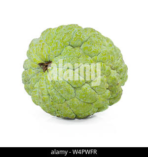 Annona oder Custard Apple auf weißem Hintergrund Stockfoto