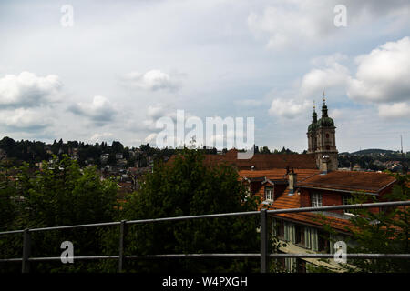 Ein Blick auf die St. Gallen, Schweiz, die Abtei von St. Gallen, der zum Weltkulturerbe der UNESCO gehört. Stockfoto