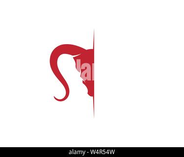 Ziege Logo Vorlage Vektor icon Abbildung design Stock Vektor