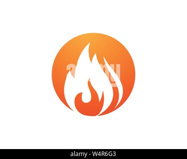 Feuer Flamme vektor Icon Design Illustration Stock Vektor