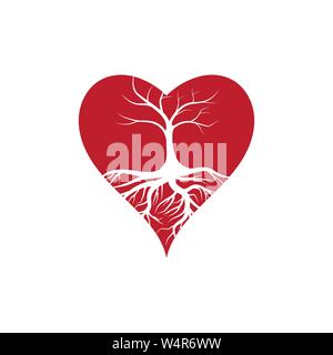 Logos der Grüne Baum Blatt ökologie Natur element Vektor Stock Vektor