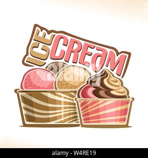 Vector Illustration von natürlichem Eis Stock Vektor