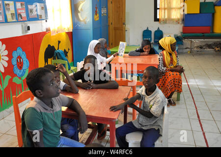 Dschibuti, Ali Sabieh, Schule für behinderte Kinder in der katholischen Mission Stockfoto