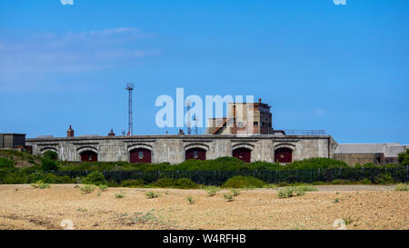 FELIXSTOWE, ESSEX, Großbritannien - 18. JULI 2018: Außenansicht des Landguard Fort Stockfoto