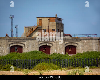 FELIXSTOWE, ESSEX, Großbritannien - 18. JULI 2018: Außenansicht des Landguard Fort Stockfoto