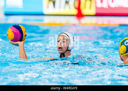 24-07-2019: WK Wasserball: USA / Australien: Gwangju {prsn} Gwangju Südkorea 24 Wasserball W43 USA - AUS 07/2019. FINA World Aquatics Championships Nambu University Grounds Orange Pictures / Deepbluemedia / Insidefoto Stockfoto