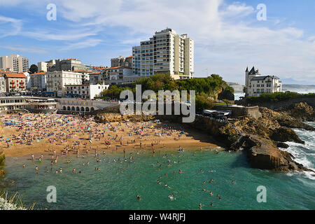 Stadtbild von Biarritz, Baskenland, Frankreich Stockfoto