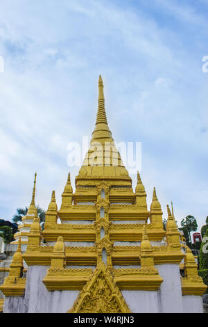 Die Pagode ist in einem Platz in Thailand. Stockfoto