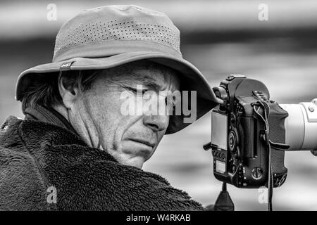 Plovdiv, Bulgarien, 10.-12. Mai 2019, FISA, Ruderweltmeisterschaft 1, Fotograf bei der Arbeit, Plovdiv © Peter SPURRIER/Intersport Images] Stockfoto