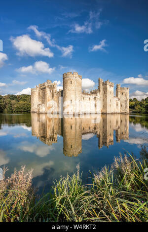 Historischen Bodiam Castle in East Sussex, England Stockfoto