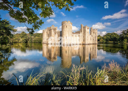 Historischen Bodiam Castle in East Sussex, England Stockfoto